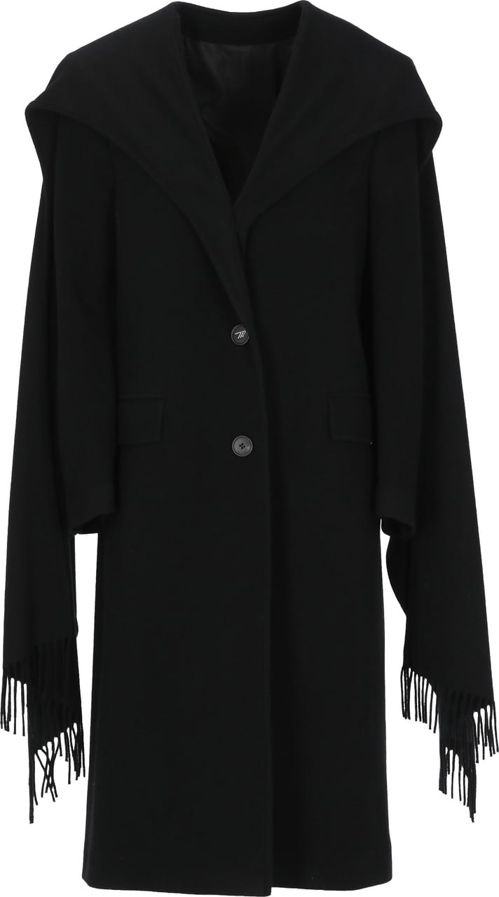 The Attico Coats Black Zwart