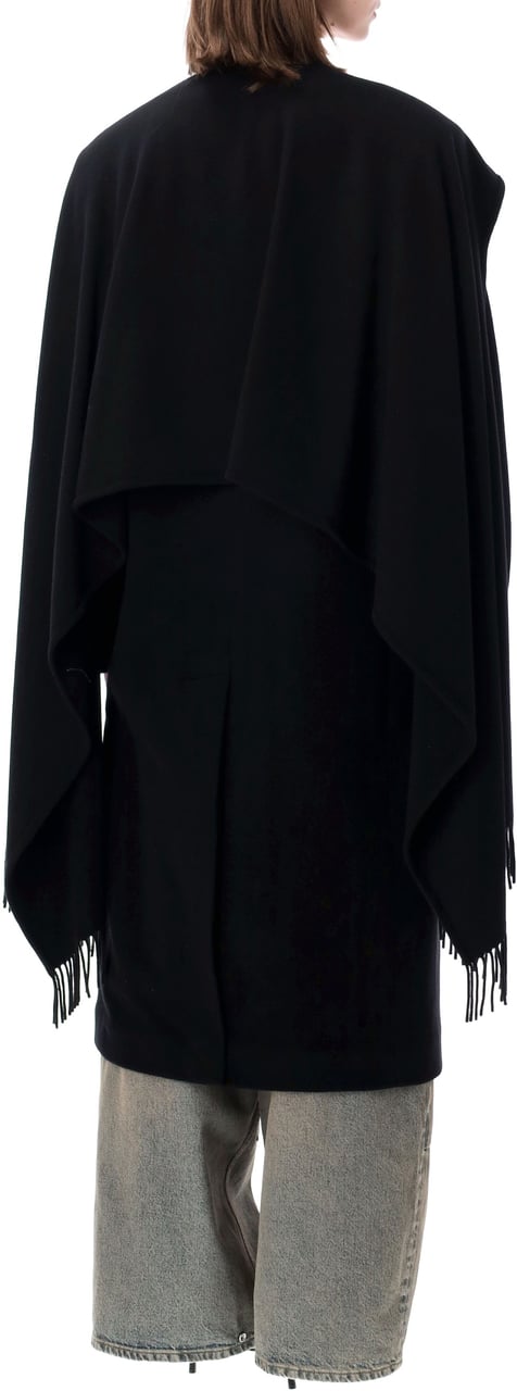 The Attico Long Coat Scarf Nero Zwart