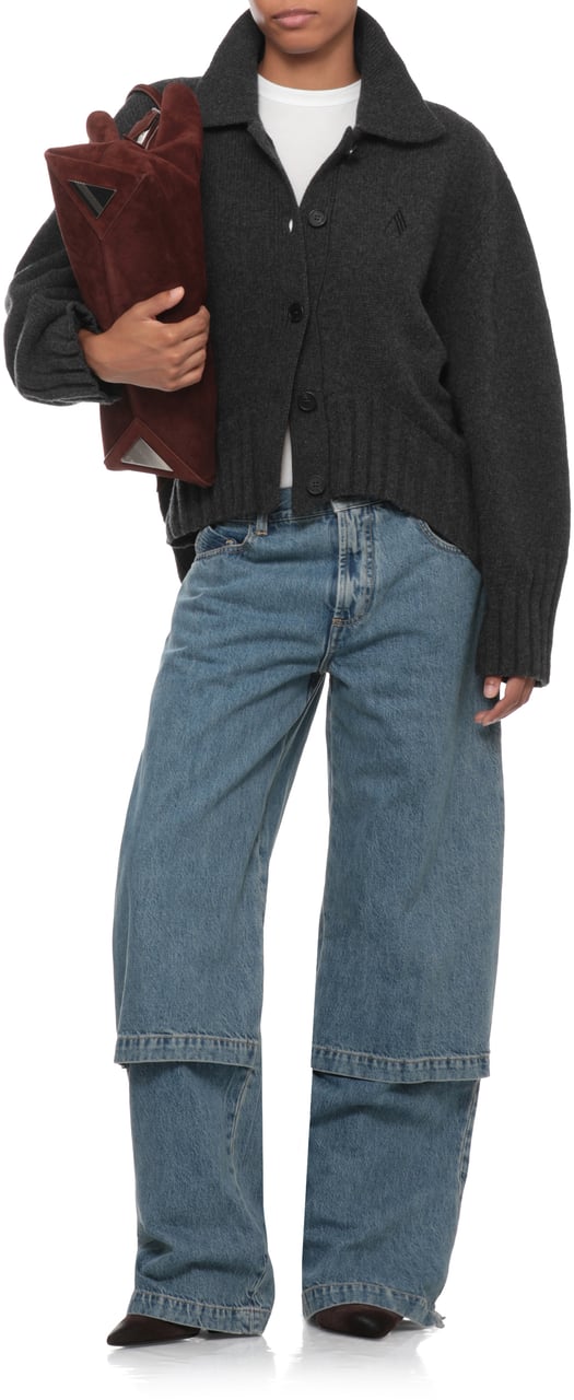 The Attico Sweaters Grey Donkergrijs