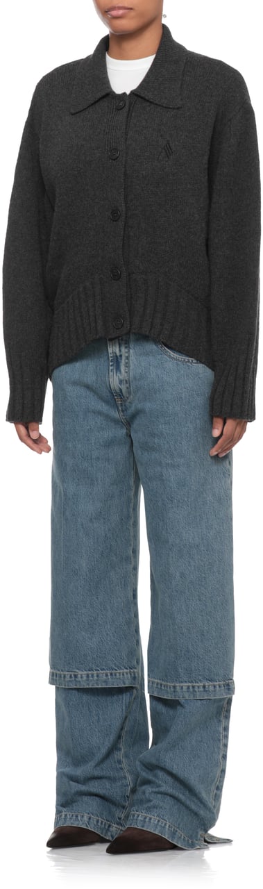 The Attico Sweaters Grey Donkergrijs