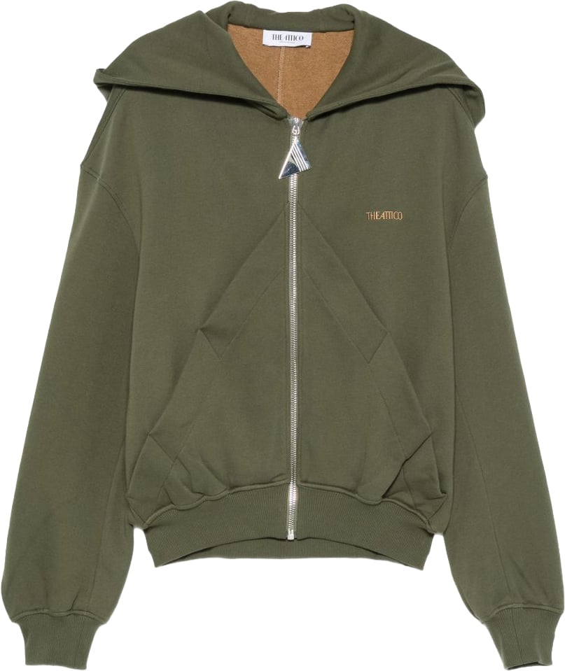 The Attico Sweaters Verde Donkergroen