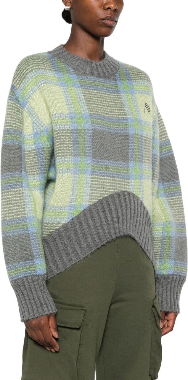 The Attico Sweaters Green Lime