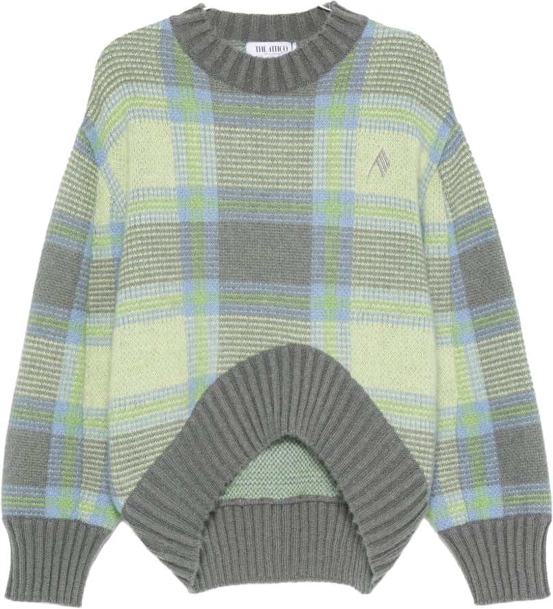 The Attico Sweaters Green Lime