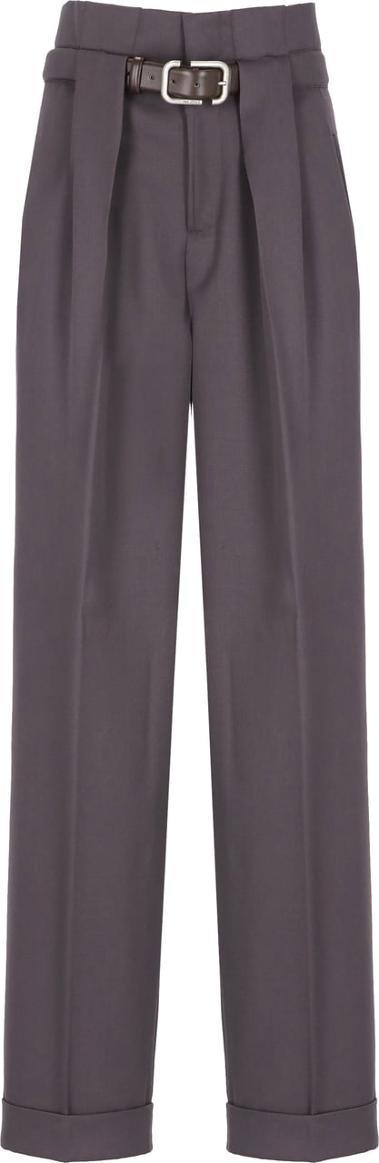 The Attico Trousers Purple Paars