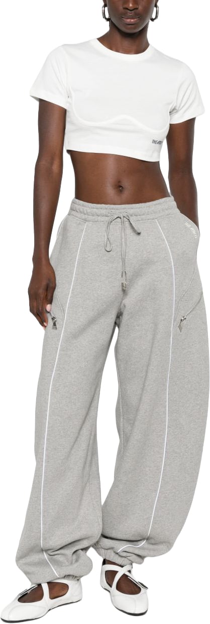 The Attico Trousers Grey Lichtgrijs