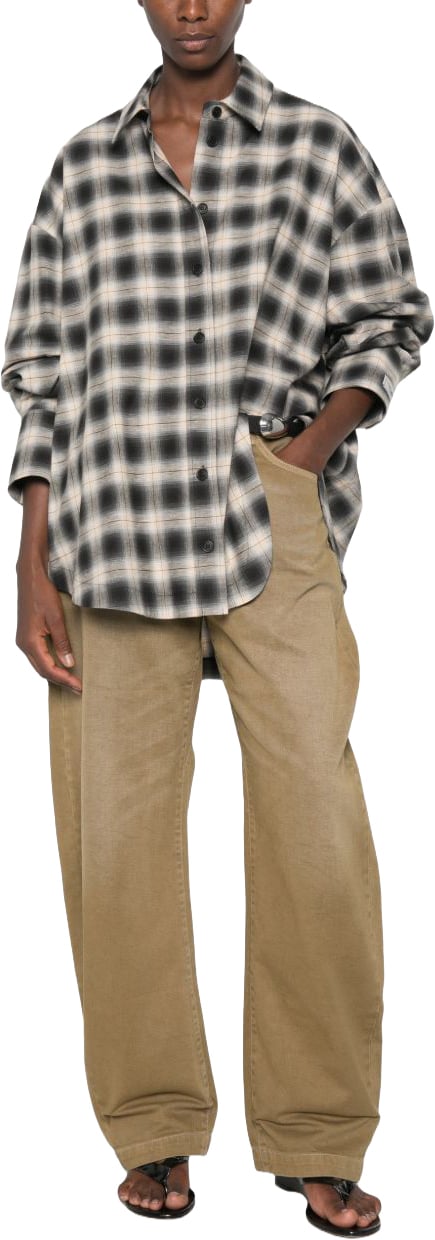 The Attico Jeans Green Beige