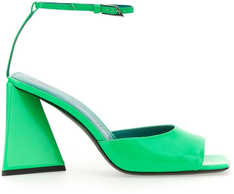 The Attico PIPER SANDAL. Groen