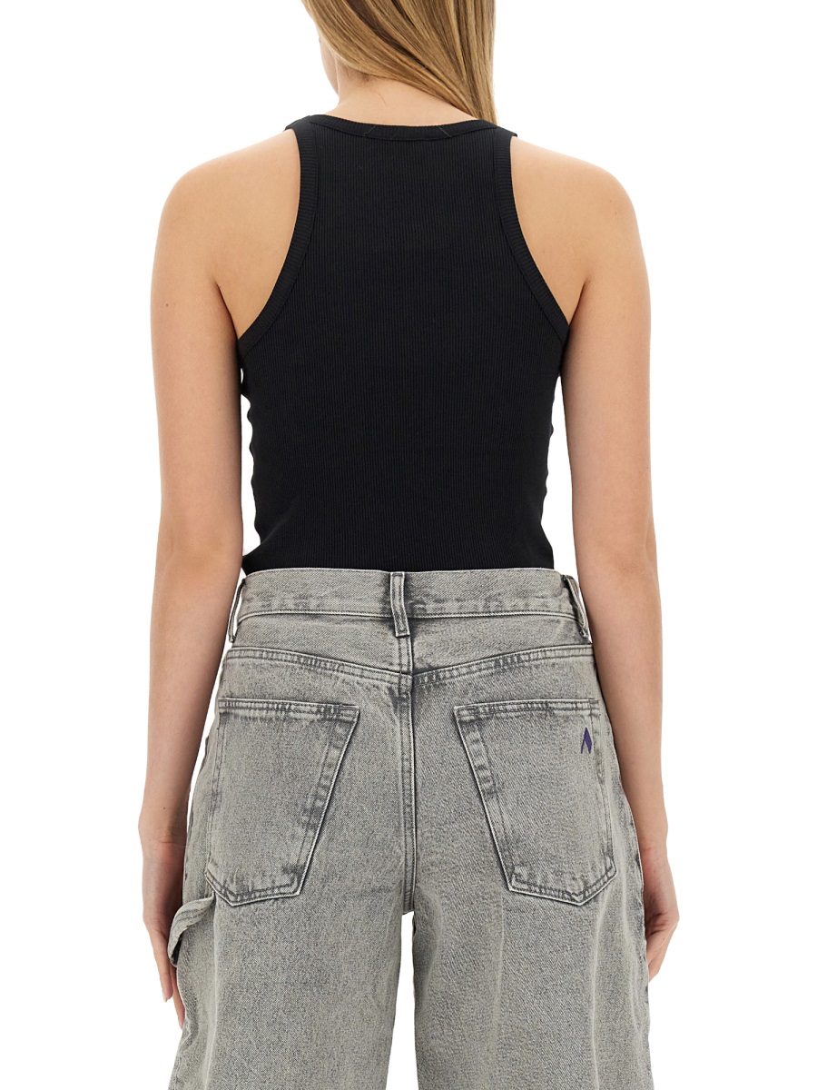 The Attico JERSEY TANK TOP Zwart