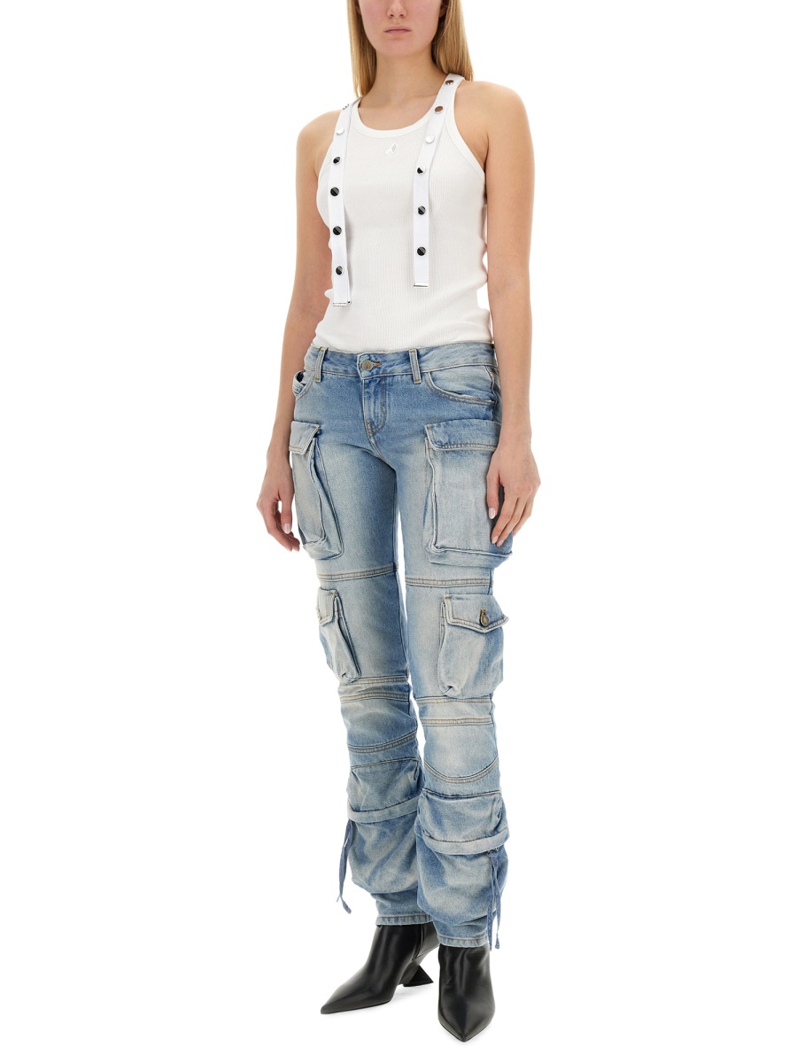 The Attico JERSEY TANK TOP Wit