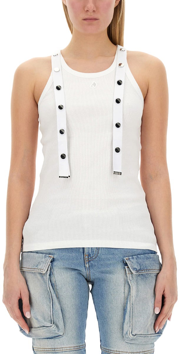 The Attico JERSEY TANK TOP Wit