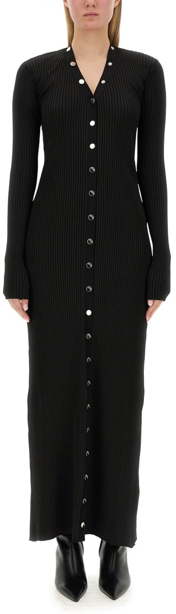 The Attico KNIT DRESS Zwart