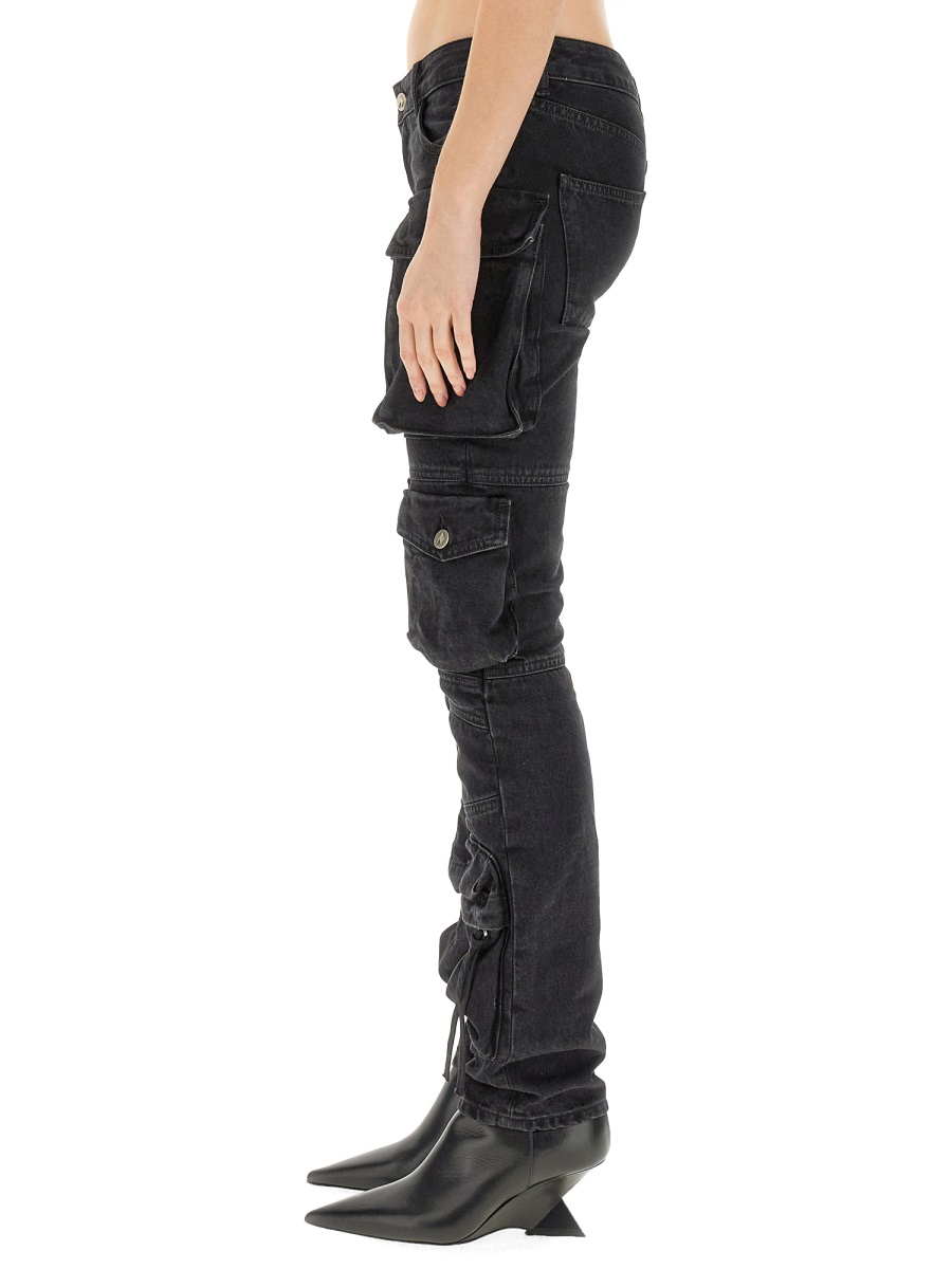 The Attico CARGO JEANS Zwart