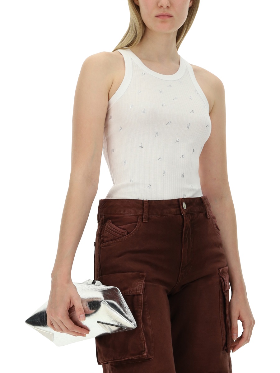 The Attico TOPS WITH LOGO Wit