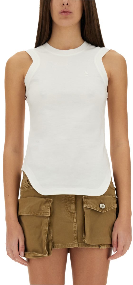 The Attico TANK TOP "REESE" Wit
