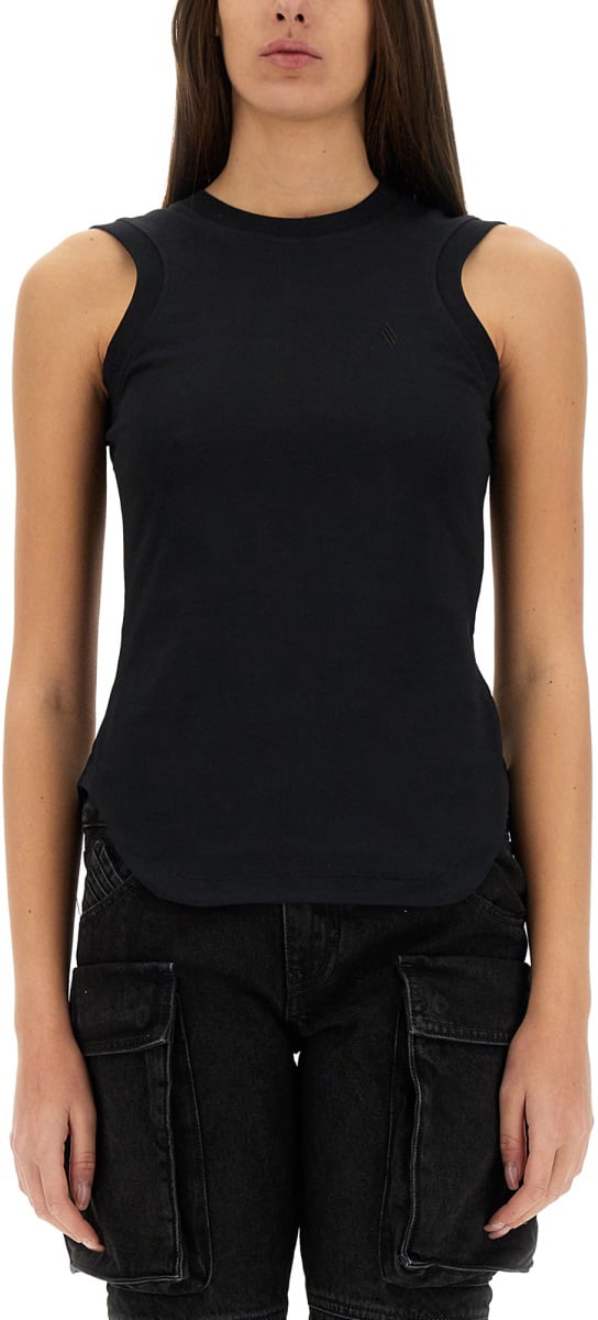 The Attico TANK TOP "REESE" Zwart