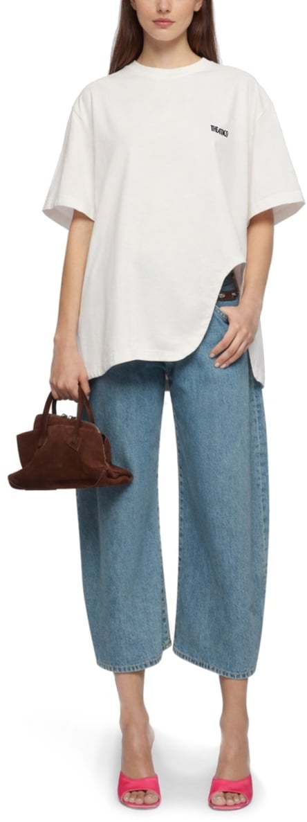 The Attico T-SHIRT WITH LOGO Wit