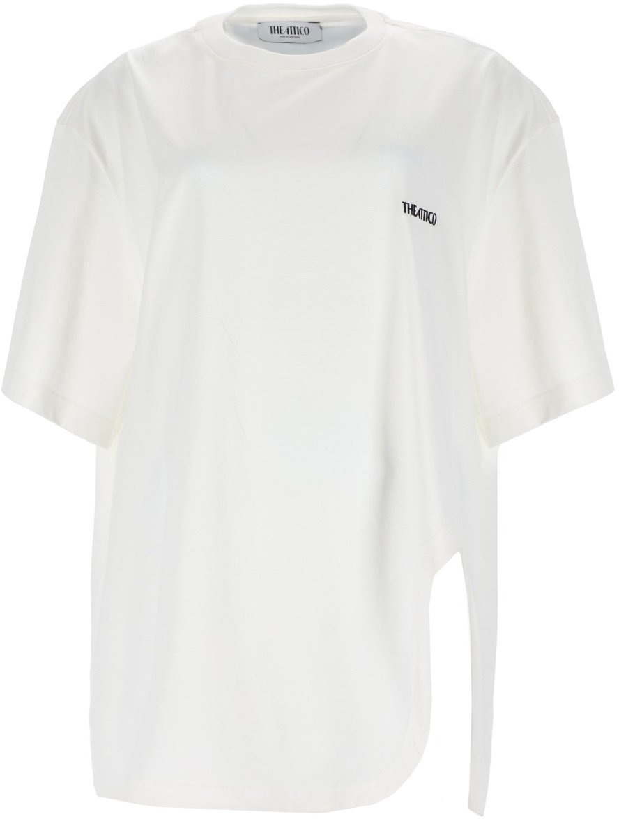 The Attico T-SHIRT WITH LOGO Wit