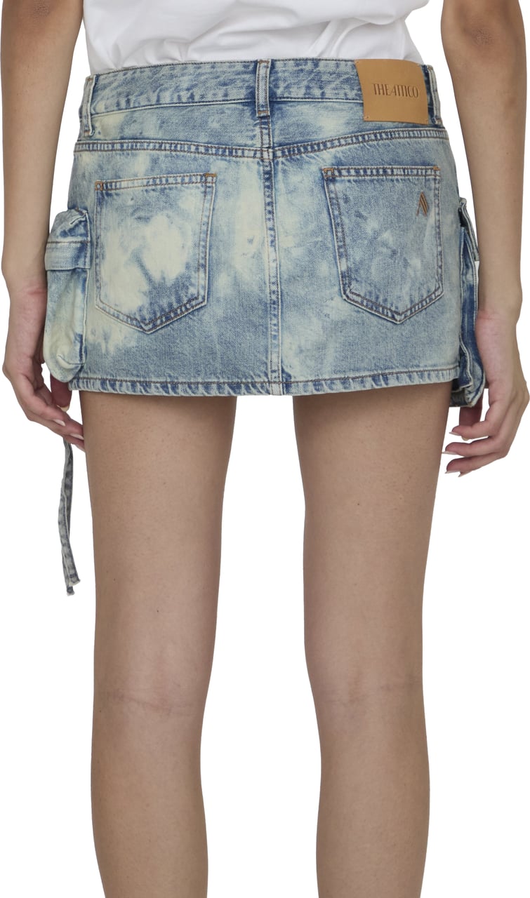 The Attico Fay mini skirt Lichtblauw