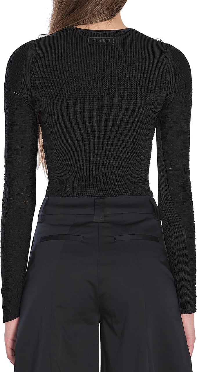The Attico Black sweater Zwart