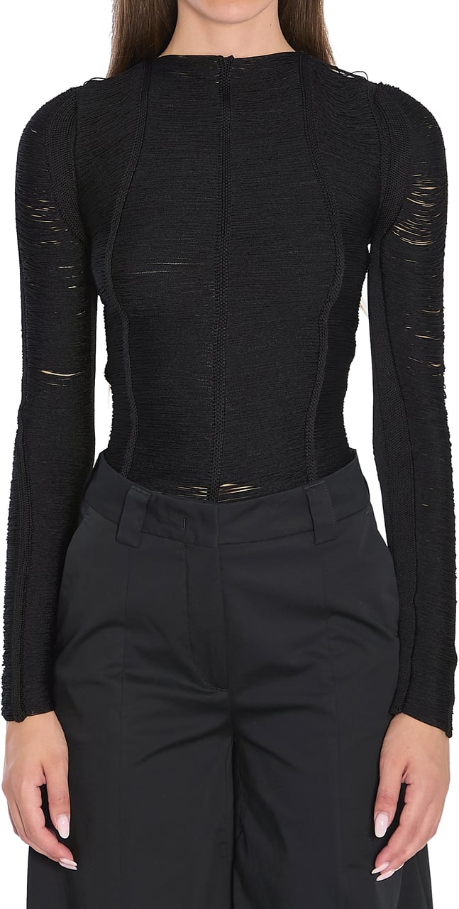 The Attico Black sweater Zwart