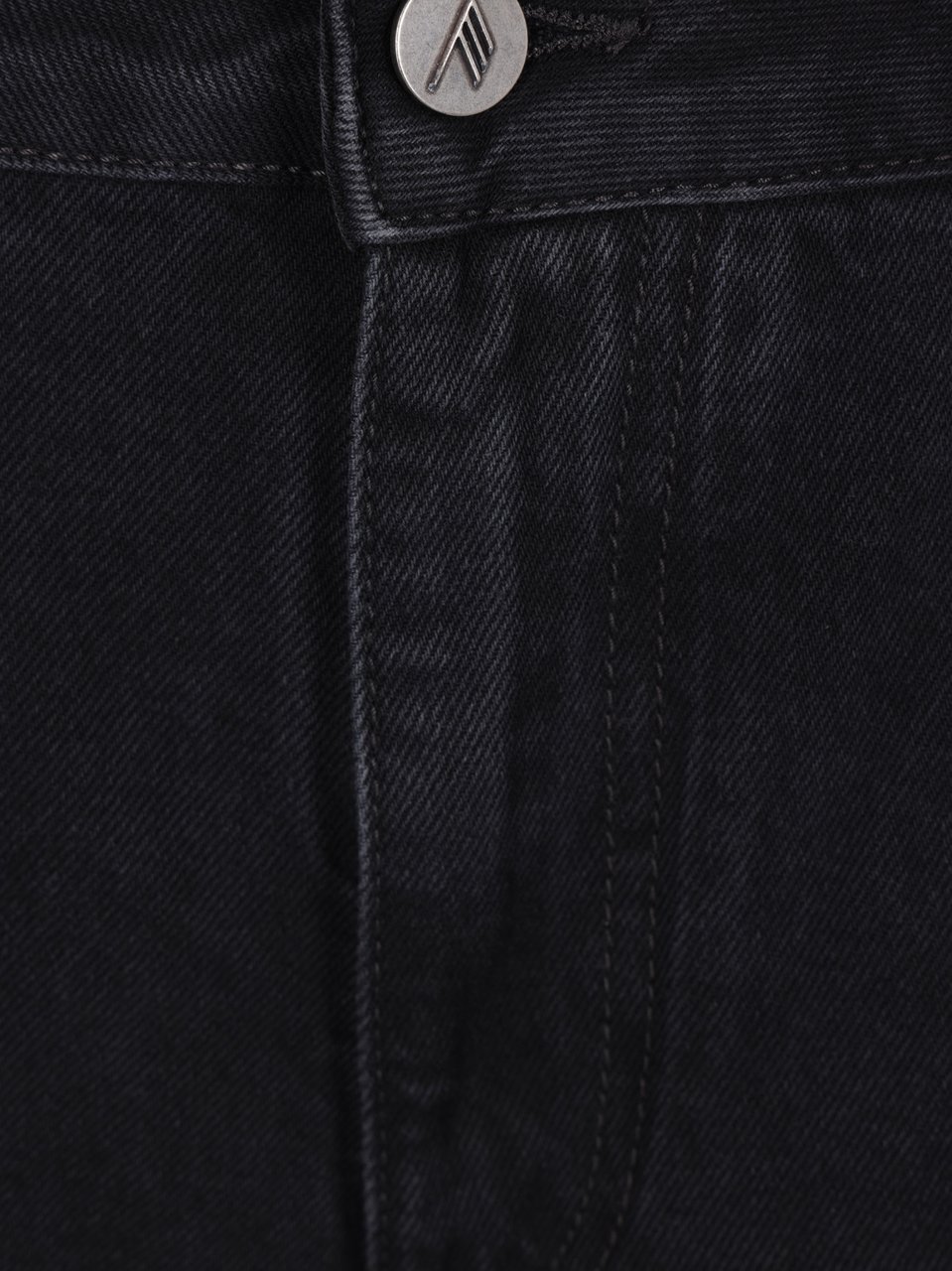 The Attico Wide-Leg Cargo Jeans with Classic Waistband and Flap Pockets Zwart