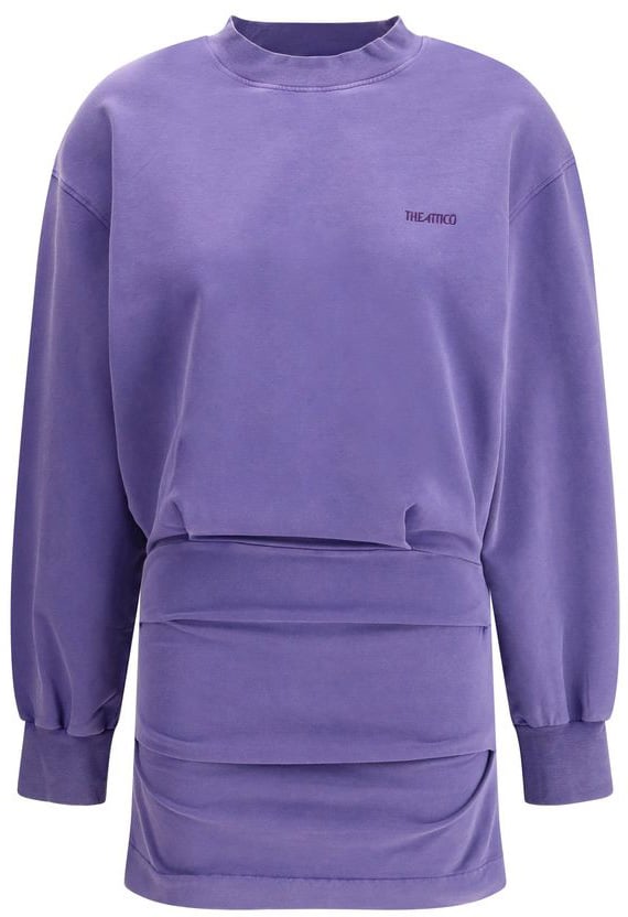 The Attico Purple Cotton Casual Dress Divers