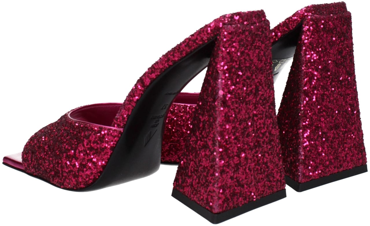 The Attico Pink Plastic Platform Sandals Roze