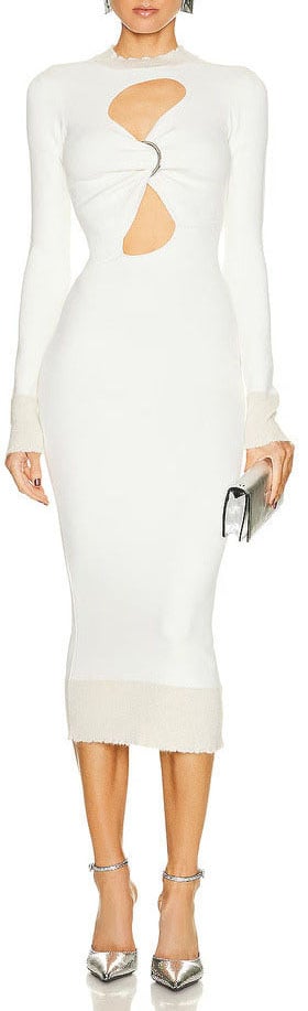 The Attico Dress White Wit