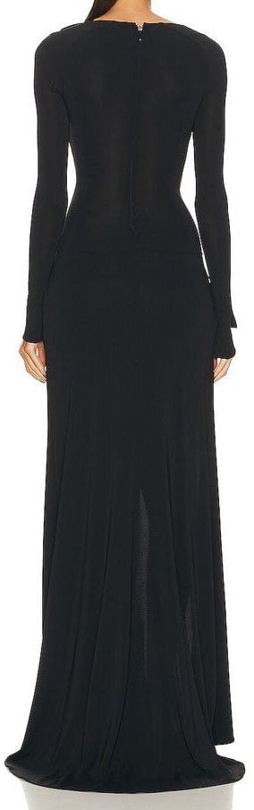 The Attico Dress Lungo Black Zwart