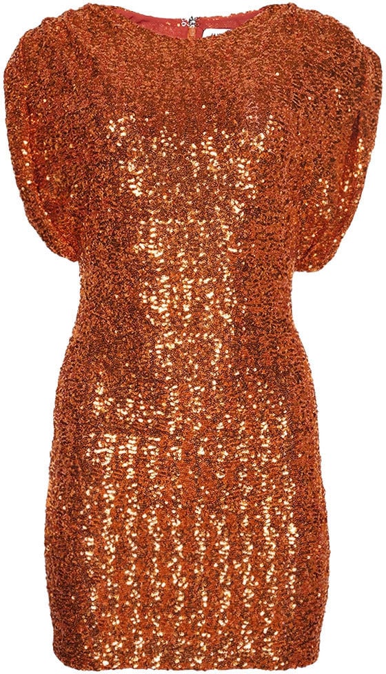 The Attico Dress Orange Sequins Oranje