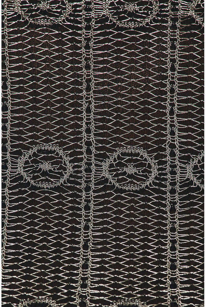 The Attico Top Black-silver Zwart