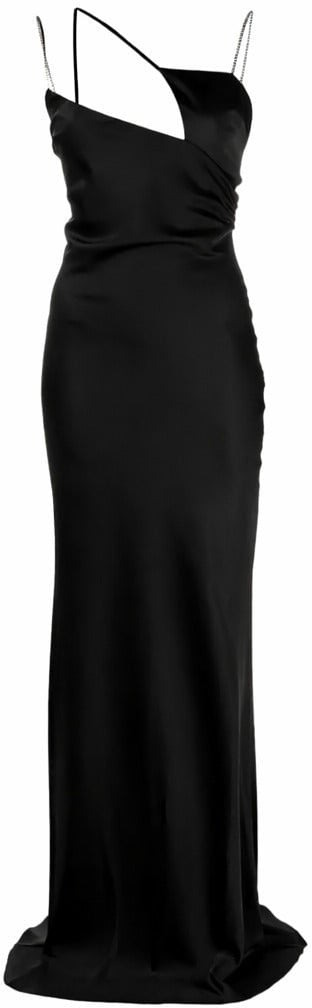 The Attico Dress Lungo Smanicato Zwart