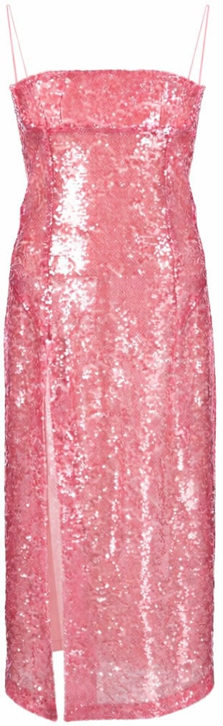 The Attico Dress Lungo Roze