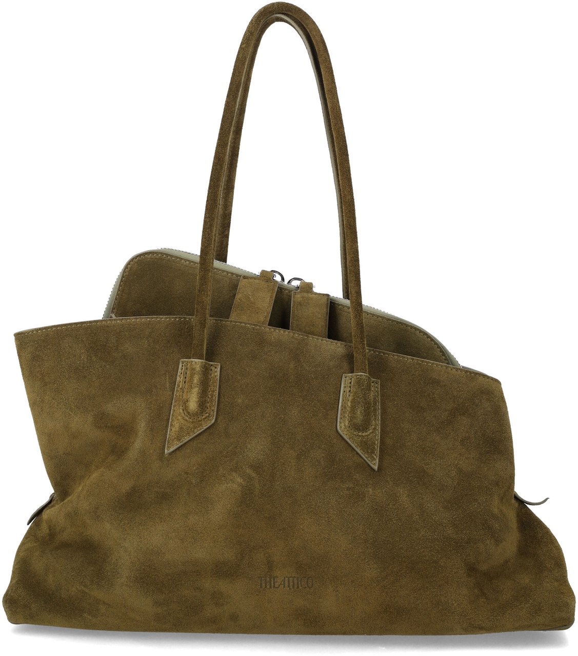 The Attico La Passegiata Medium Khaki Taupe