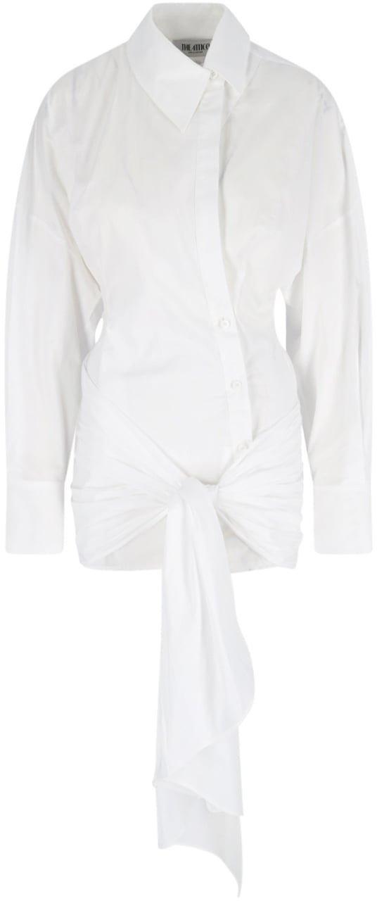 The Attico Mini Chemisier Dress – White Neutraal