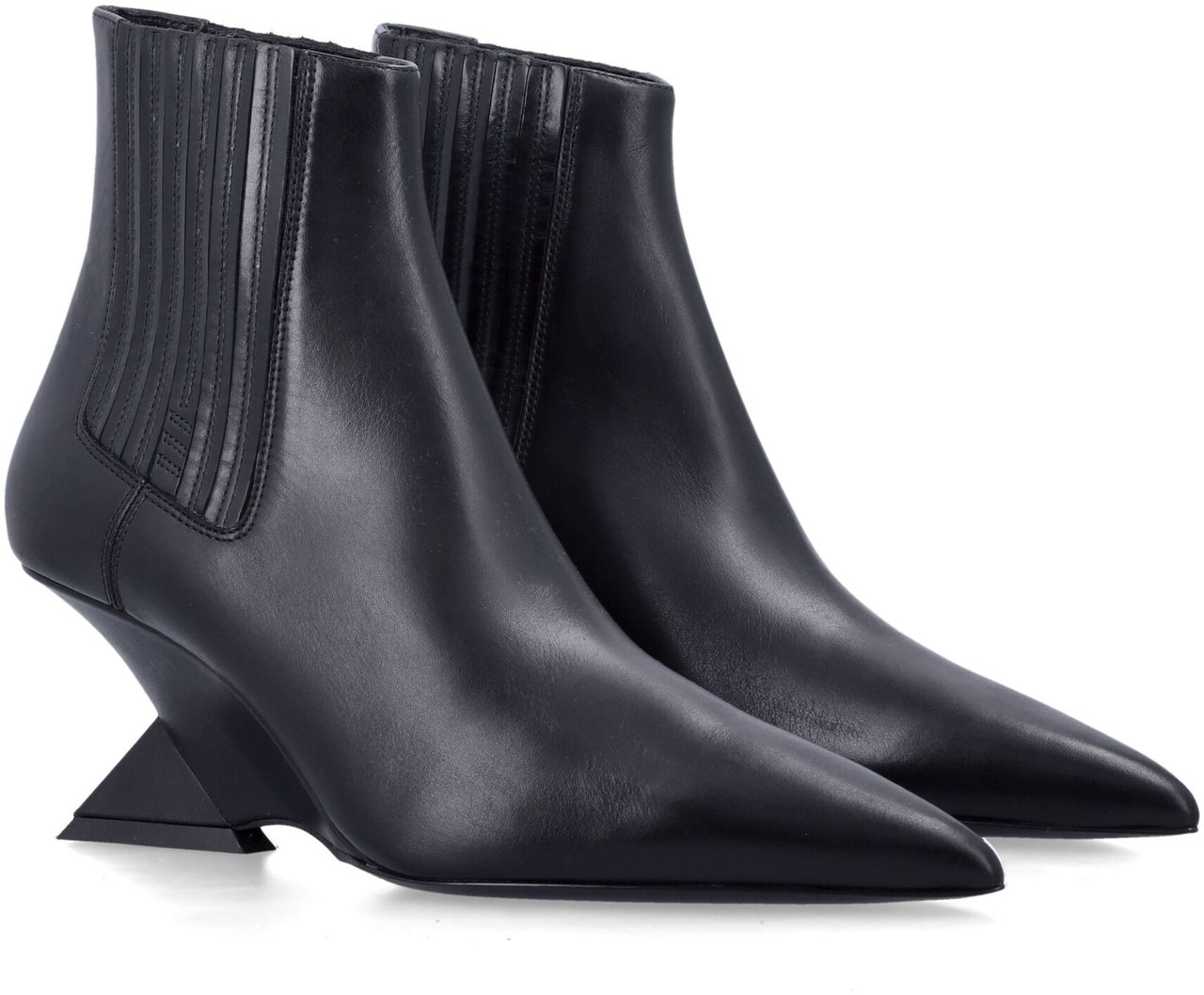 The Attico Cheope Beatle Boot 65 Nero Zwart