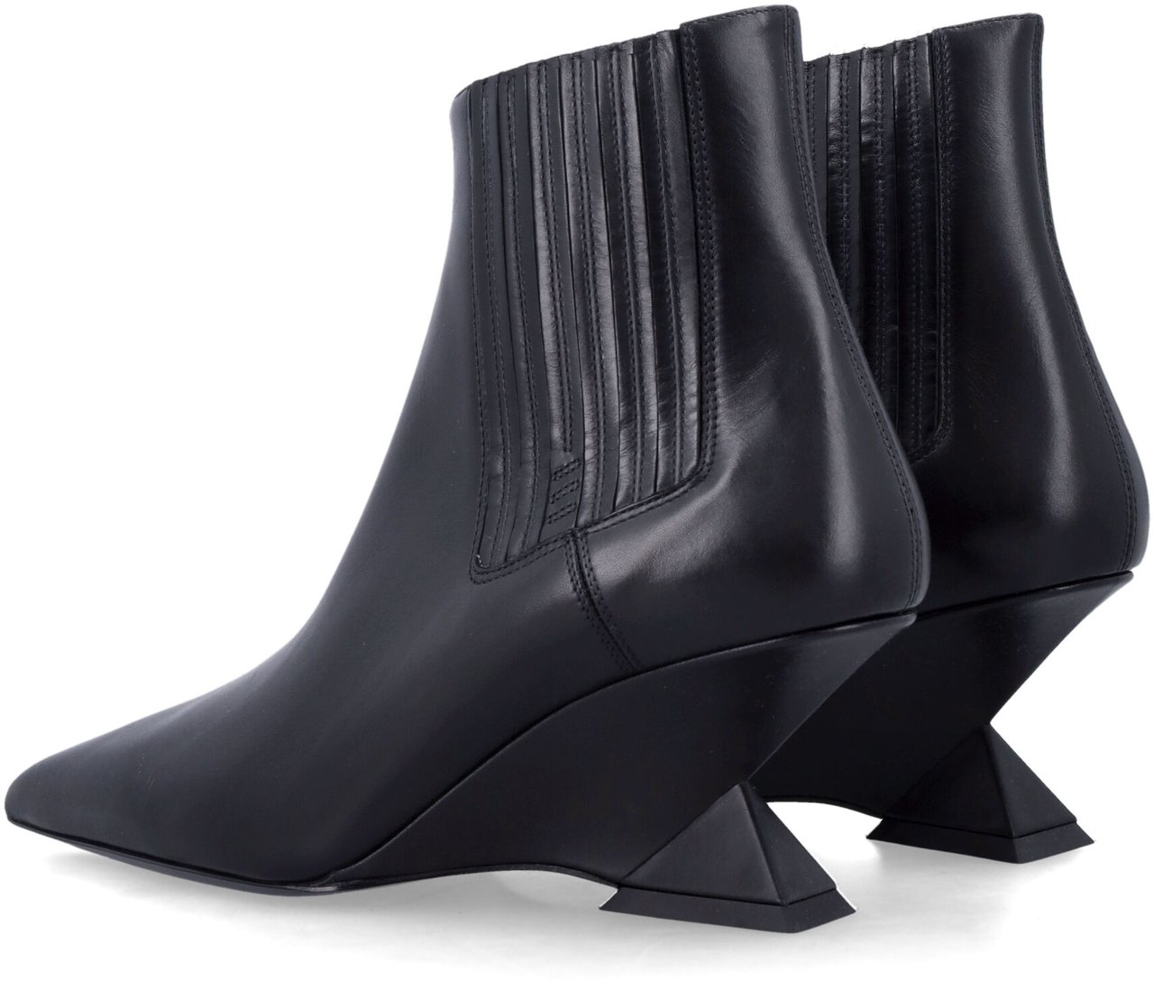 The Attico Cheope Beatle Boot 65 Nero Zwart