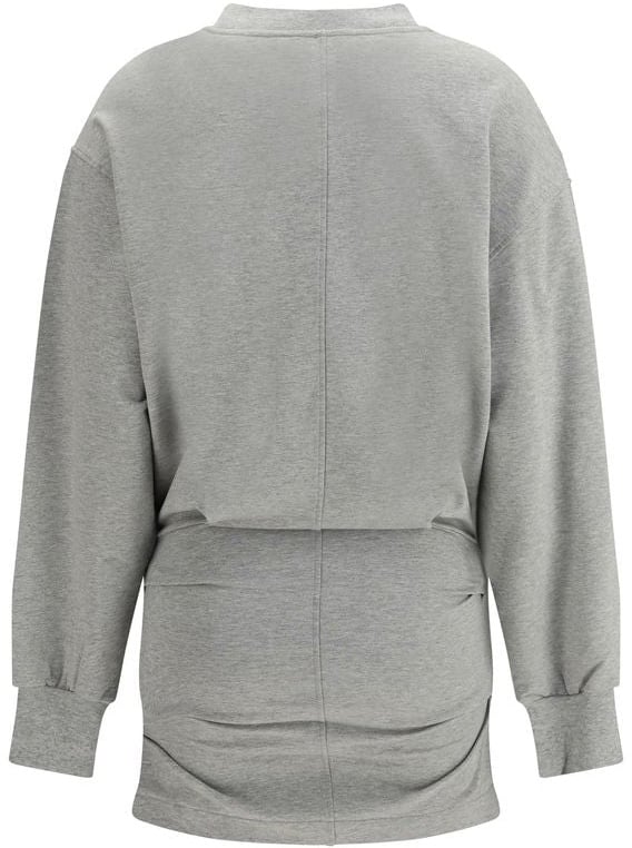 The Attico Gray Cotton Casual Dress Grijs