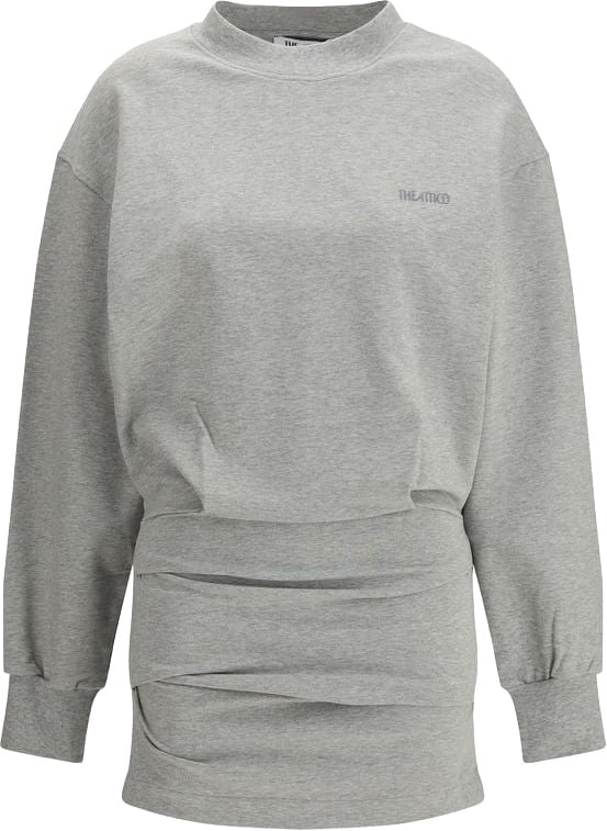 The Attico Gray Cotton Casual Dress Grijs