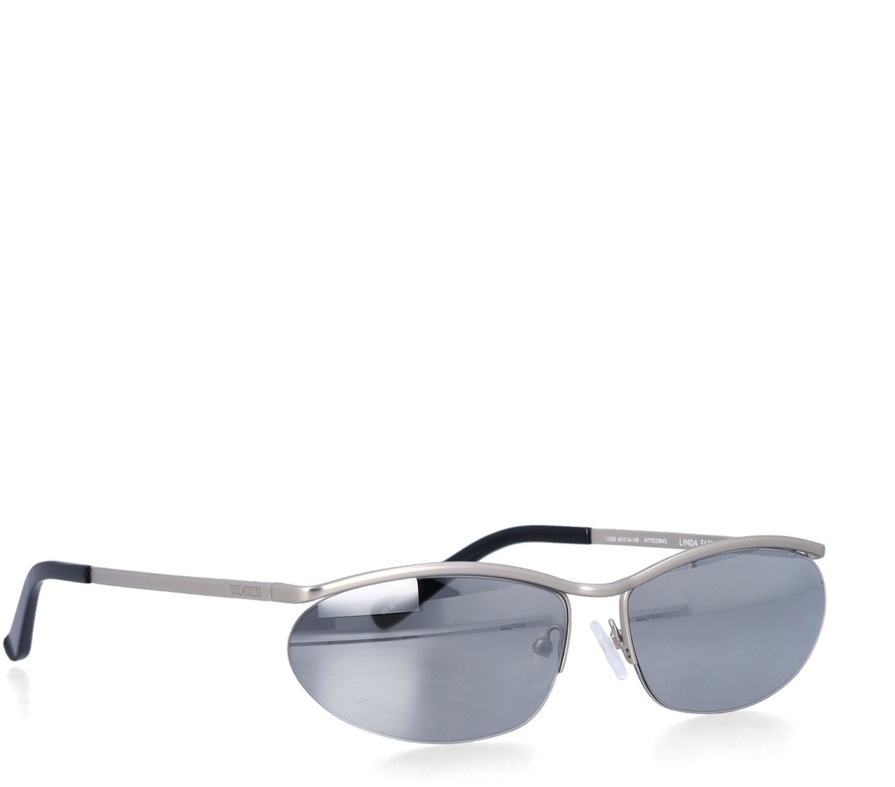 The Attico Cat Eye Suglusses Argento Zilver