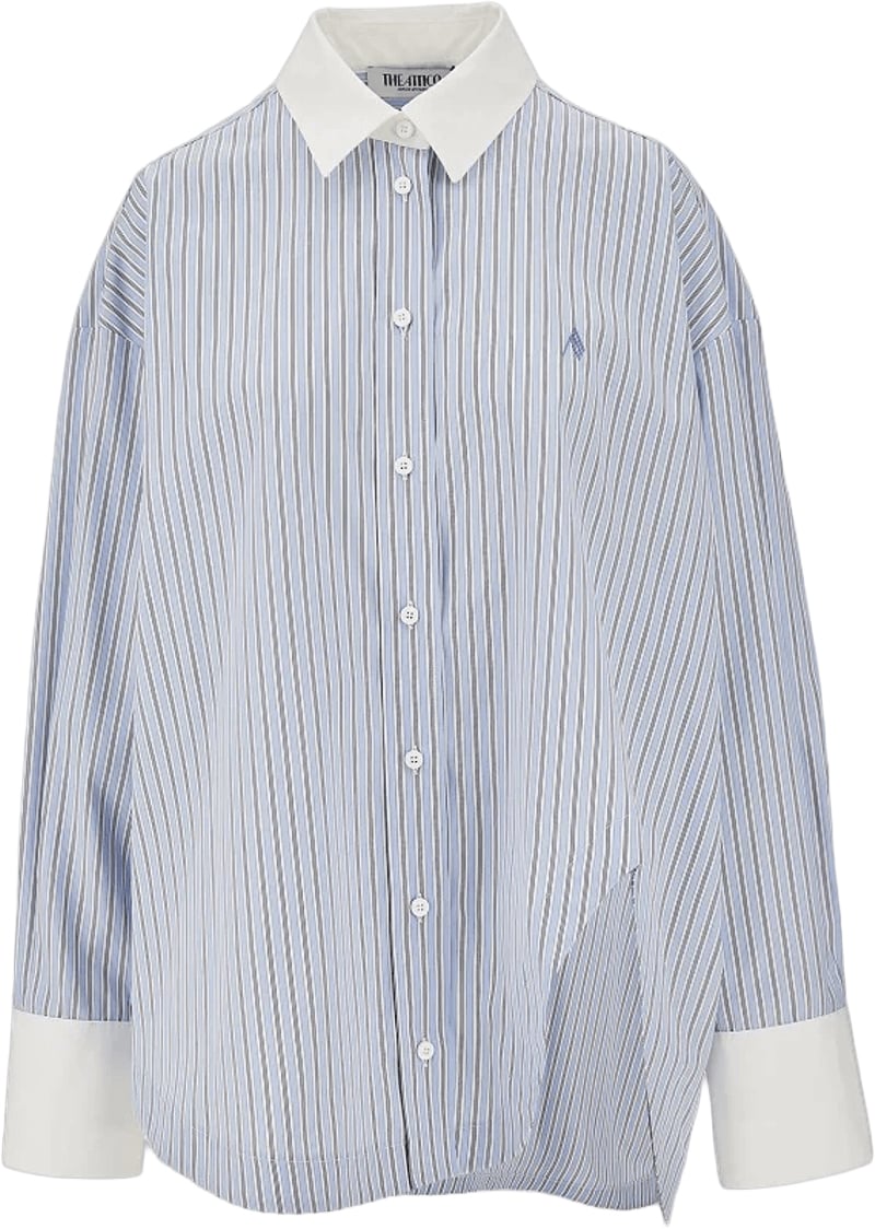The Attico Diana Shirt Lichtblauw