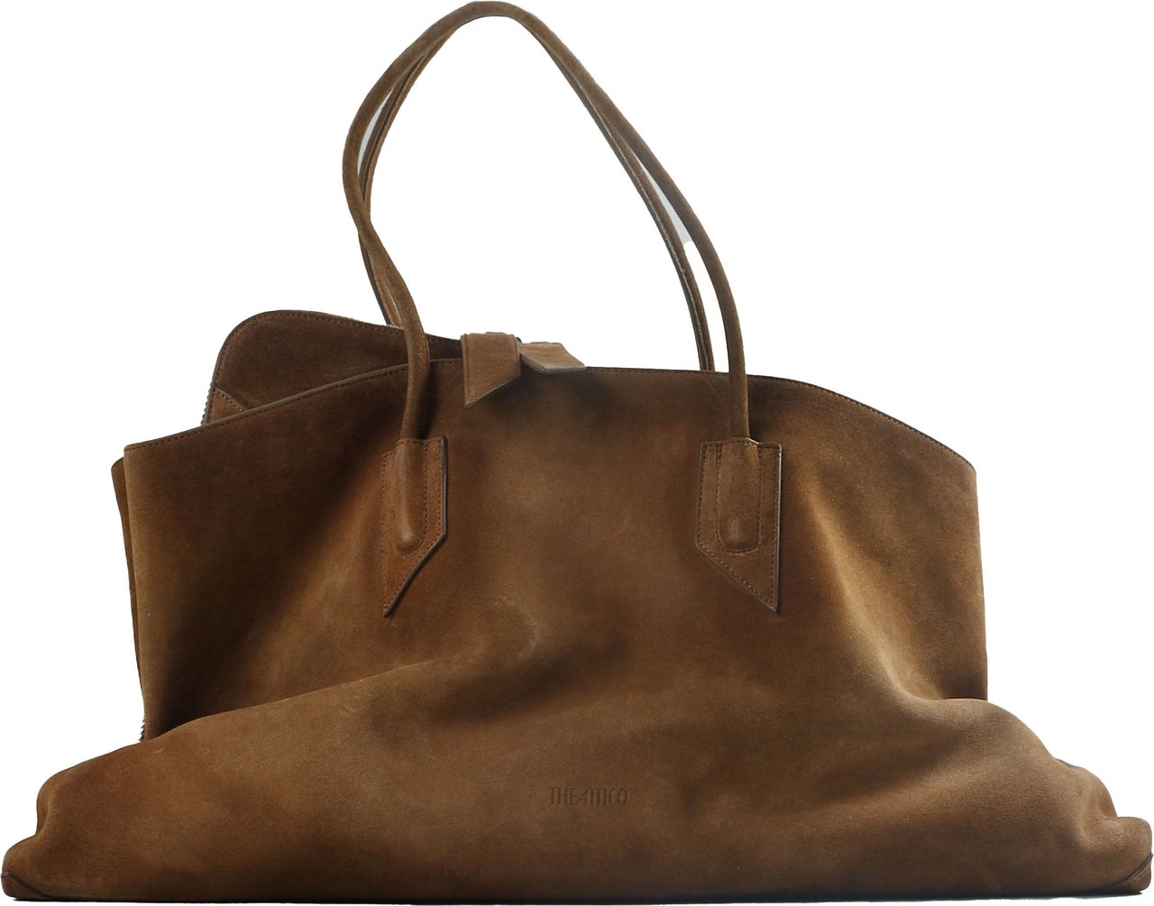 The Attico LA PASSEGGIATA LARGE TOP HANDLE SHOULDER BAG Bruin