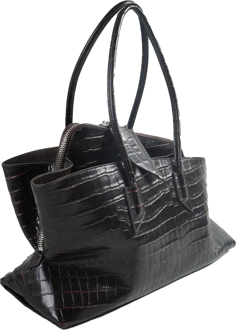 The Attico LA PASSEGGIATA MEDIUM TOP HANDLE SHOULDER BAG Bruin