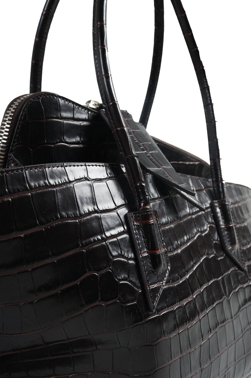 The Attico LA PASSEGGIATA MEDIUM TOP HANDLE SHOULDER BAG Bruin