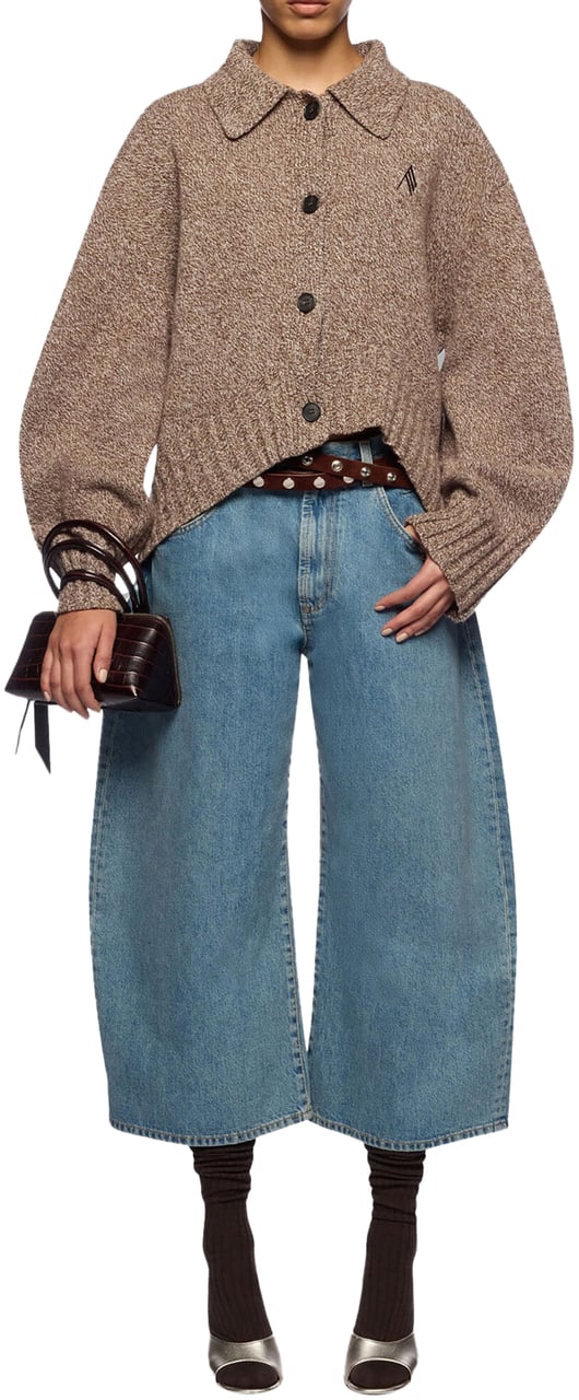 The Attico Cardigan Bruin