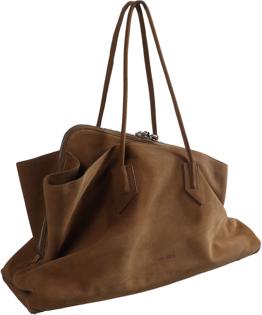 The Attico La Passeggiata Large Top Handle Bag Groen