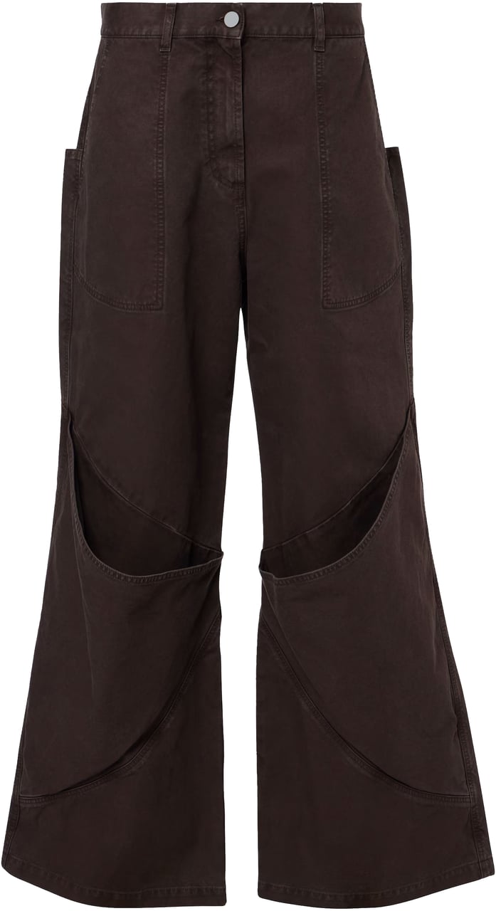 The Attico The Attico Long Pants Dark Brown Bruin