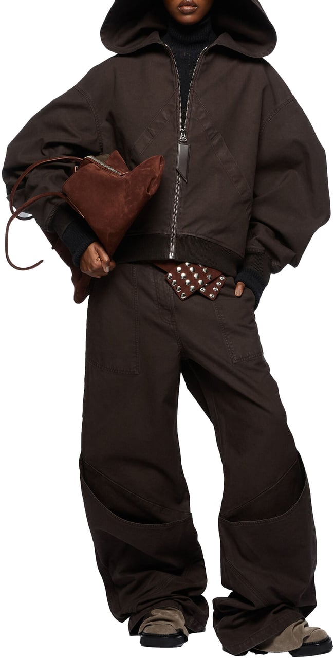 The Attico The Attico Long Pants Dark Brown Bruin