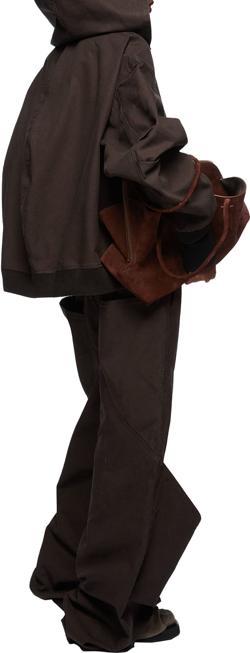 The Attico The Attico Long Pants Dark Brown Bruin