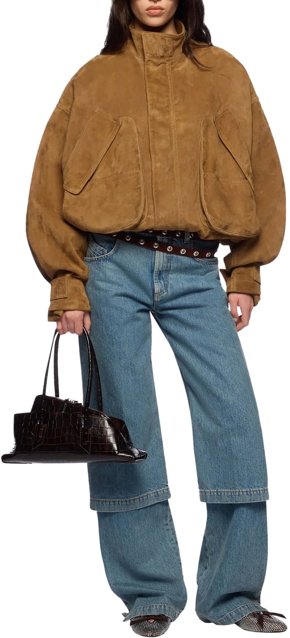 The Attico Straight Jeans Blauw